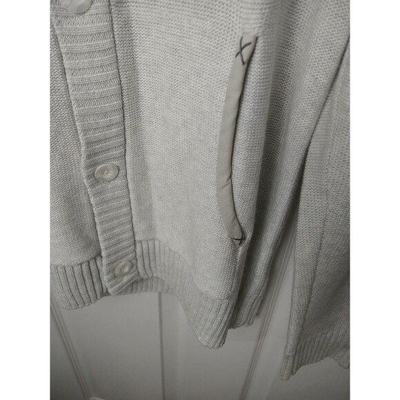 Trash Nouveau Men's XL Grey Patched Shoulder Elbow Cardigan Sweater - Picture 8 of 10